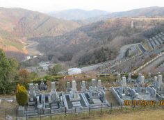 階段墓所・7区3番駐車場からの風景