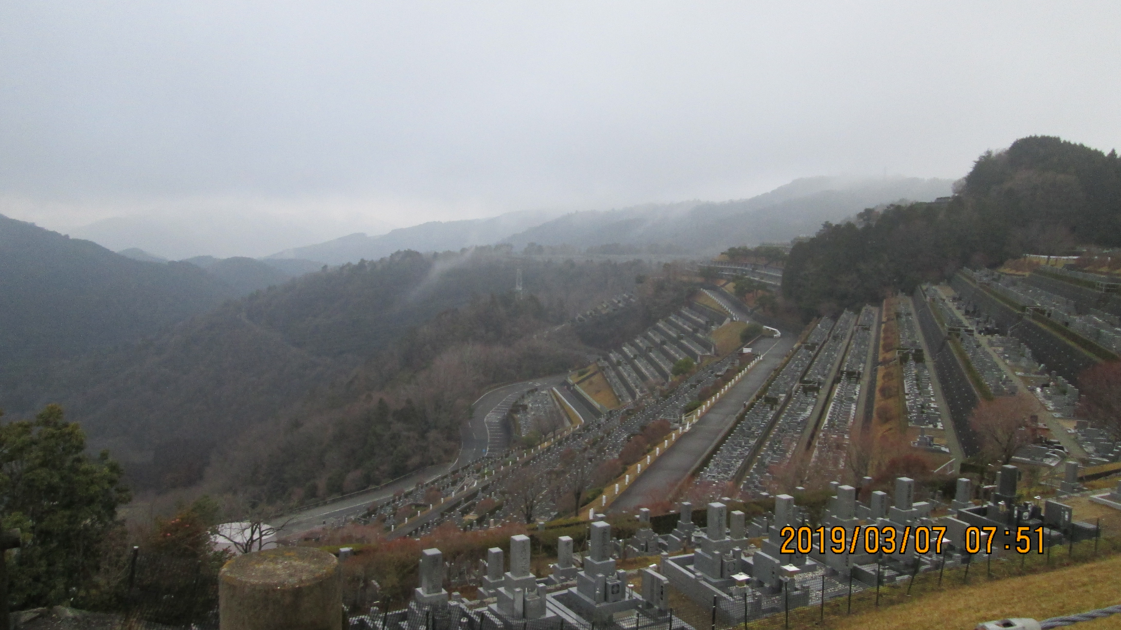 階段墓所・7区3番からの風景