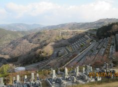 階段墓所・7区3番上段駐車場～風景