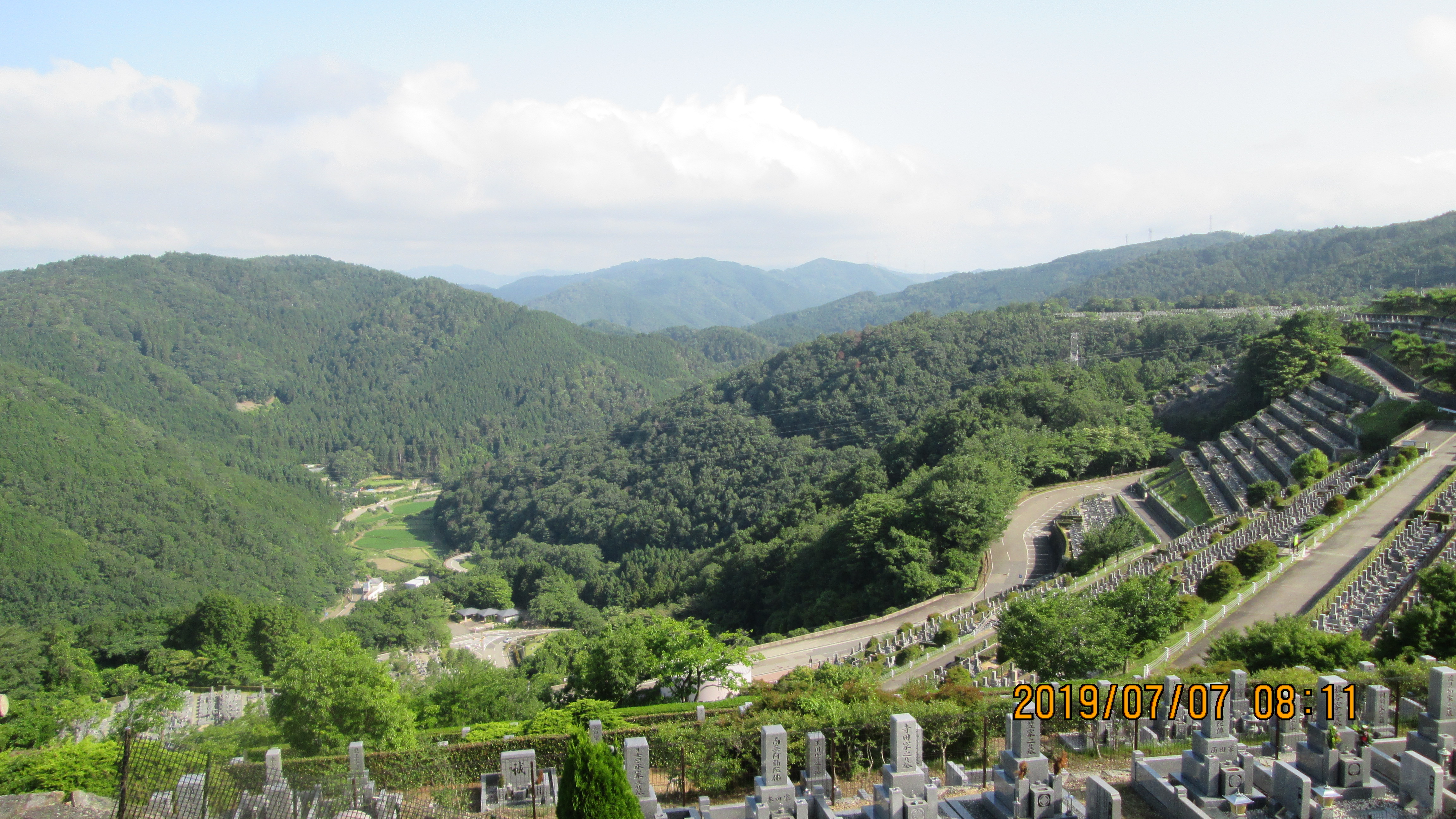 階段墓域・7区3番上段駐車場～撮影