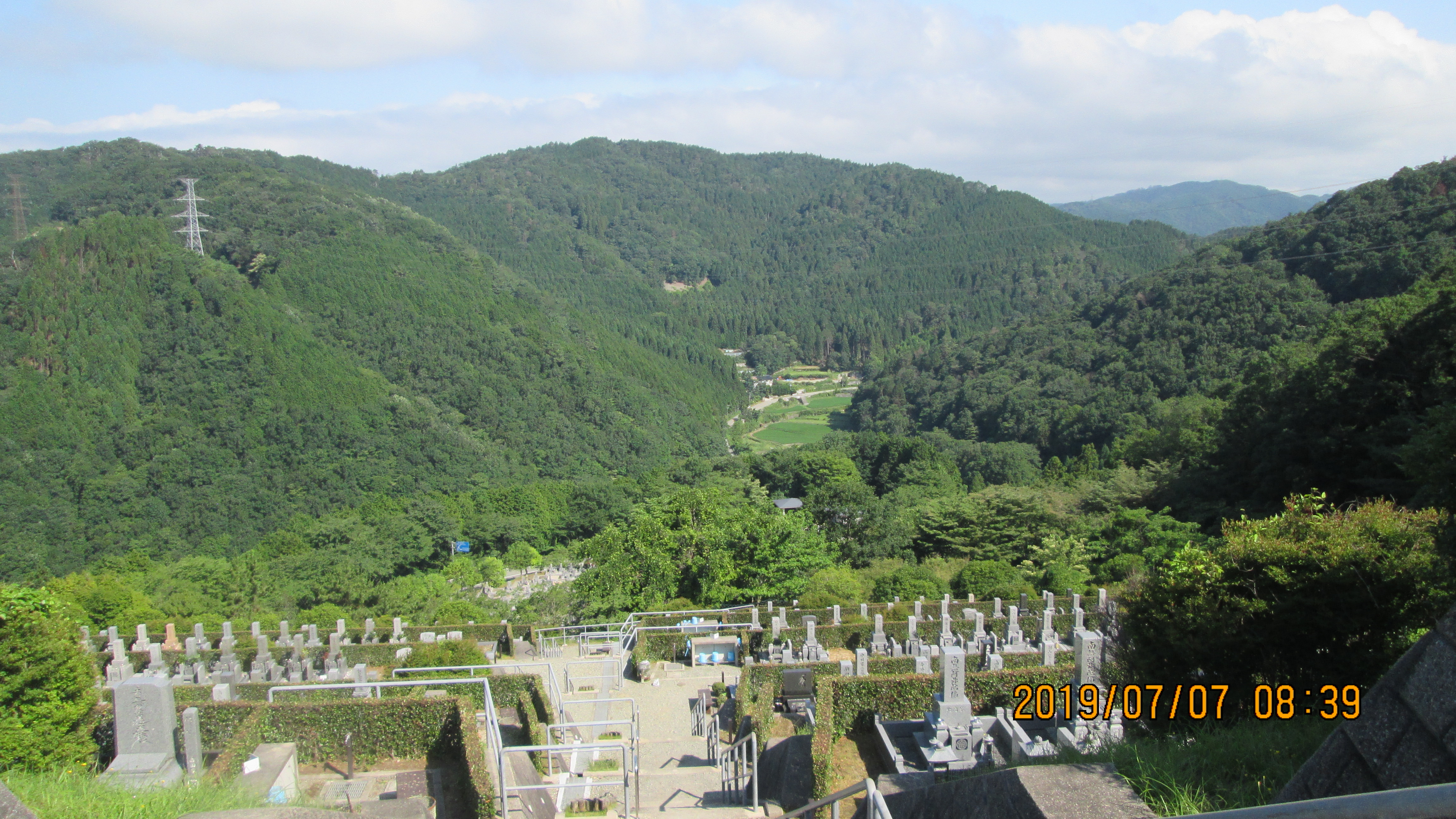 7区バス停前・5区3番からの眼下