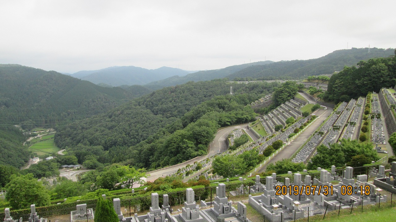 階段墓域・7区3番上段駐車場～撮影