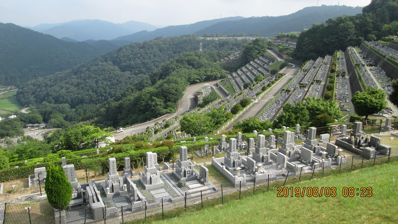 階段墓域・7区3番上段駐車場～撮影