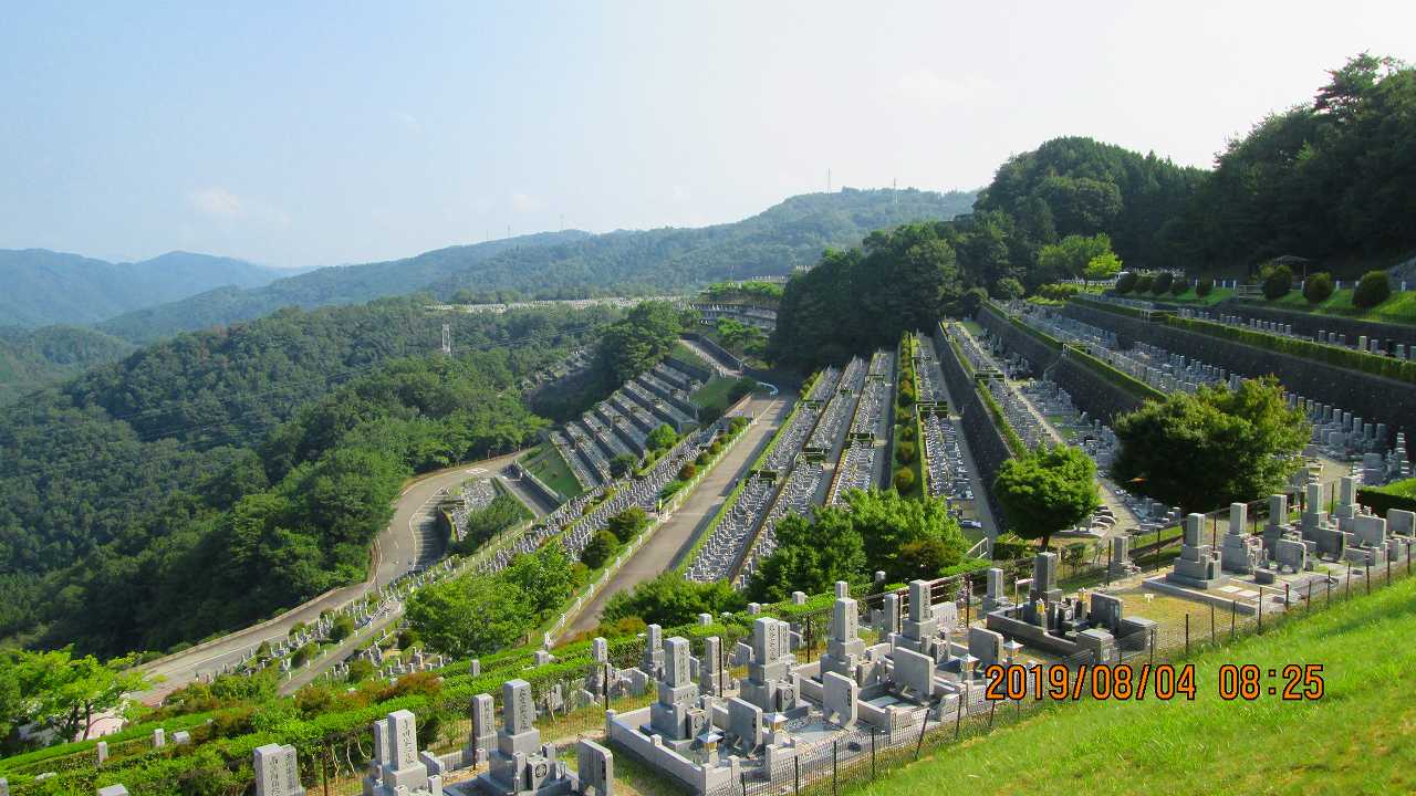 階段墓域・7区3番上段駐車場～撮影