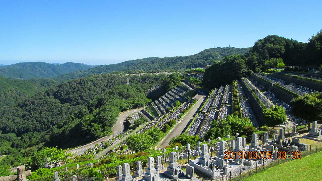 階段墓域・7区3番上段駐車場～撮影