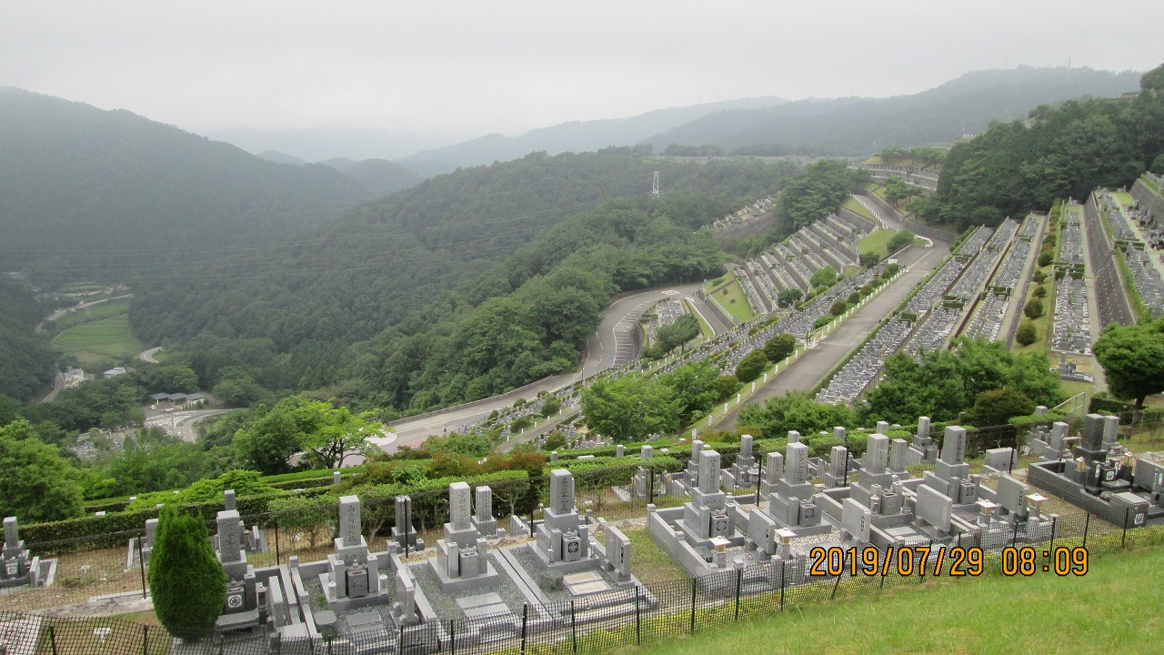 階段墓域・7区3番上段駐車場～撮影