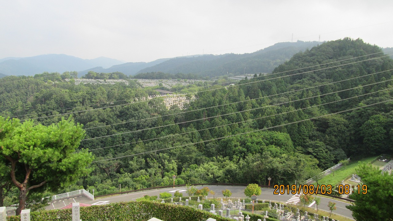 階段墓域・8区4番枝道駐車場～撮影