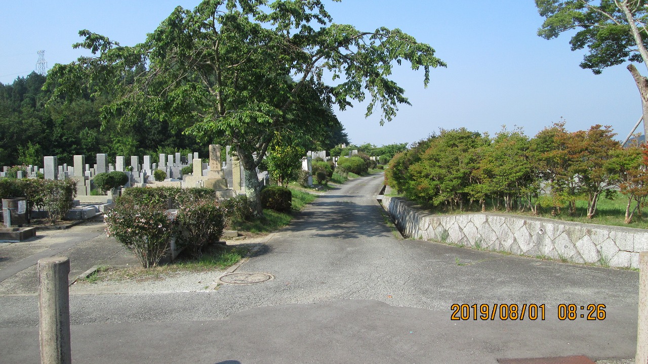 一般墓域・1区10番～臨時駐車場風景