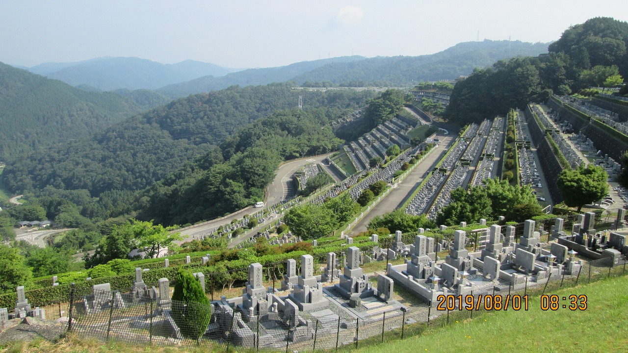 階段墓域・7区3番上段駐車場～撮影