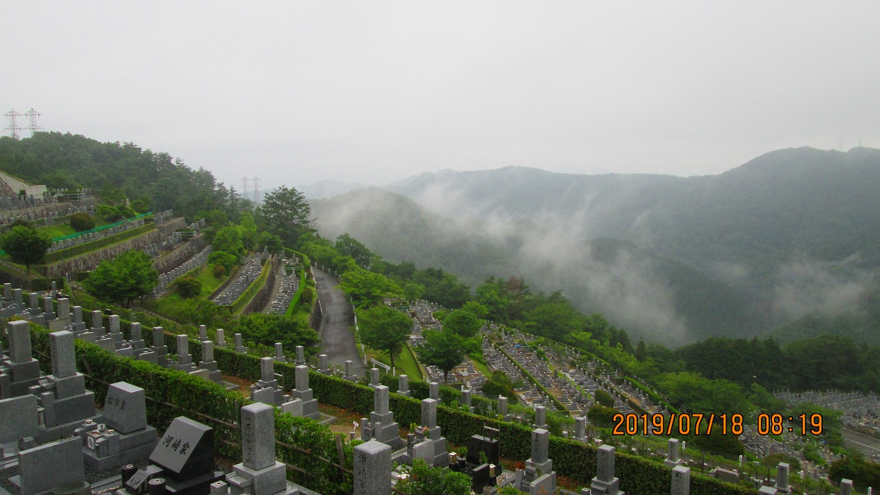 階段墓域・7区7番上段駐車場～撮影