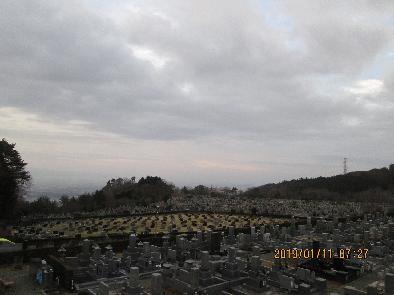 11区2番墓所から南向風景
