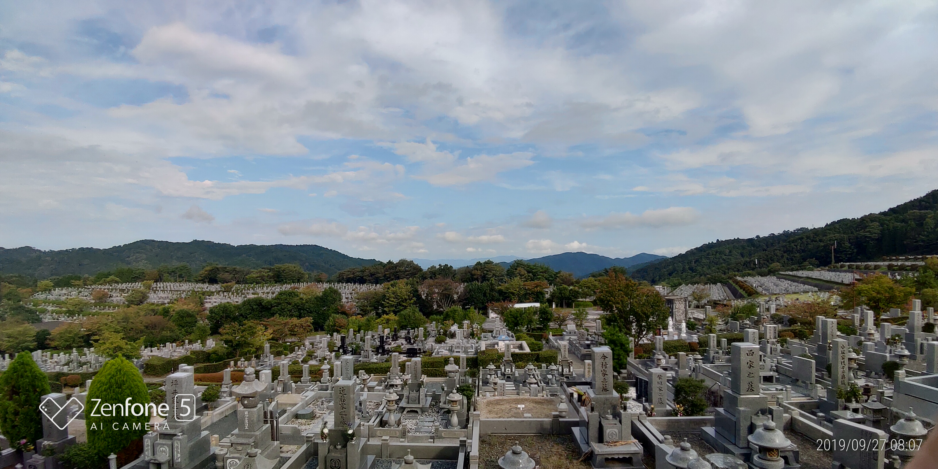 一般墓域・2区2番墓所～風景（西方向）