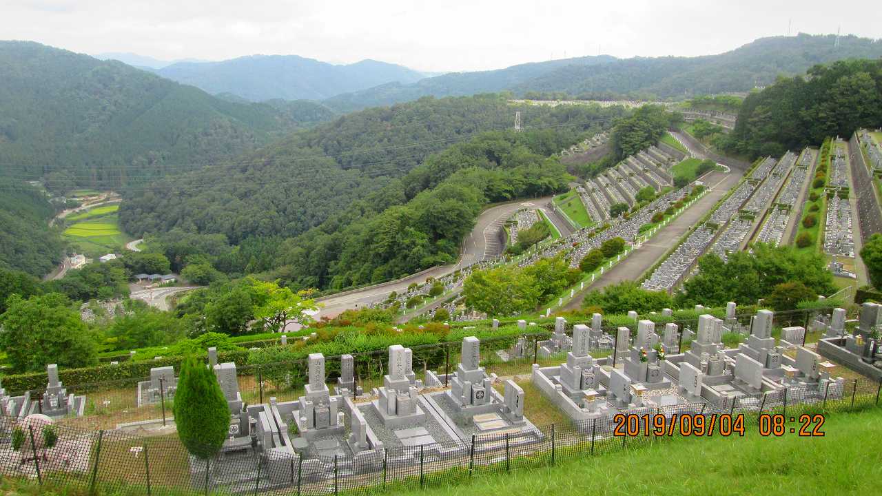 階段墓域・7区3番上段駐車場～撮影