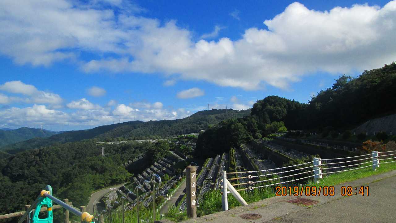 階段墓域・7区3番上段駐車場～