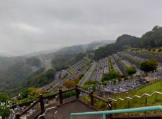 階段墓域・7区3番上段駐車場から風景