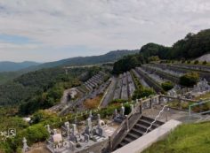 階段墓域・7区3番上段駐車場から風景