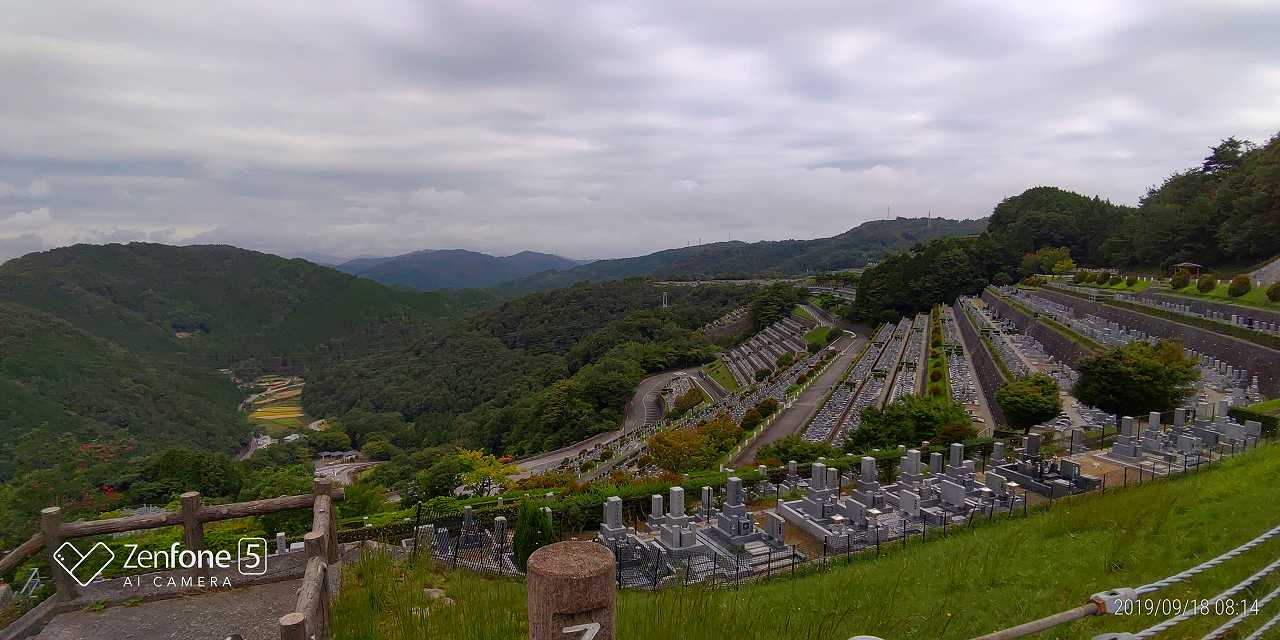 7区3番上段駐車場からの風景