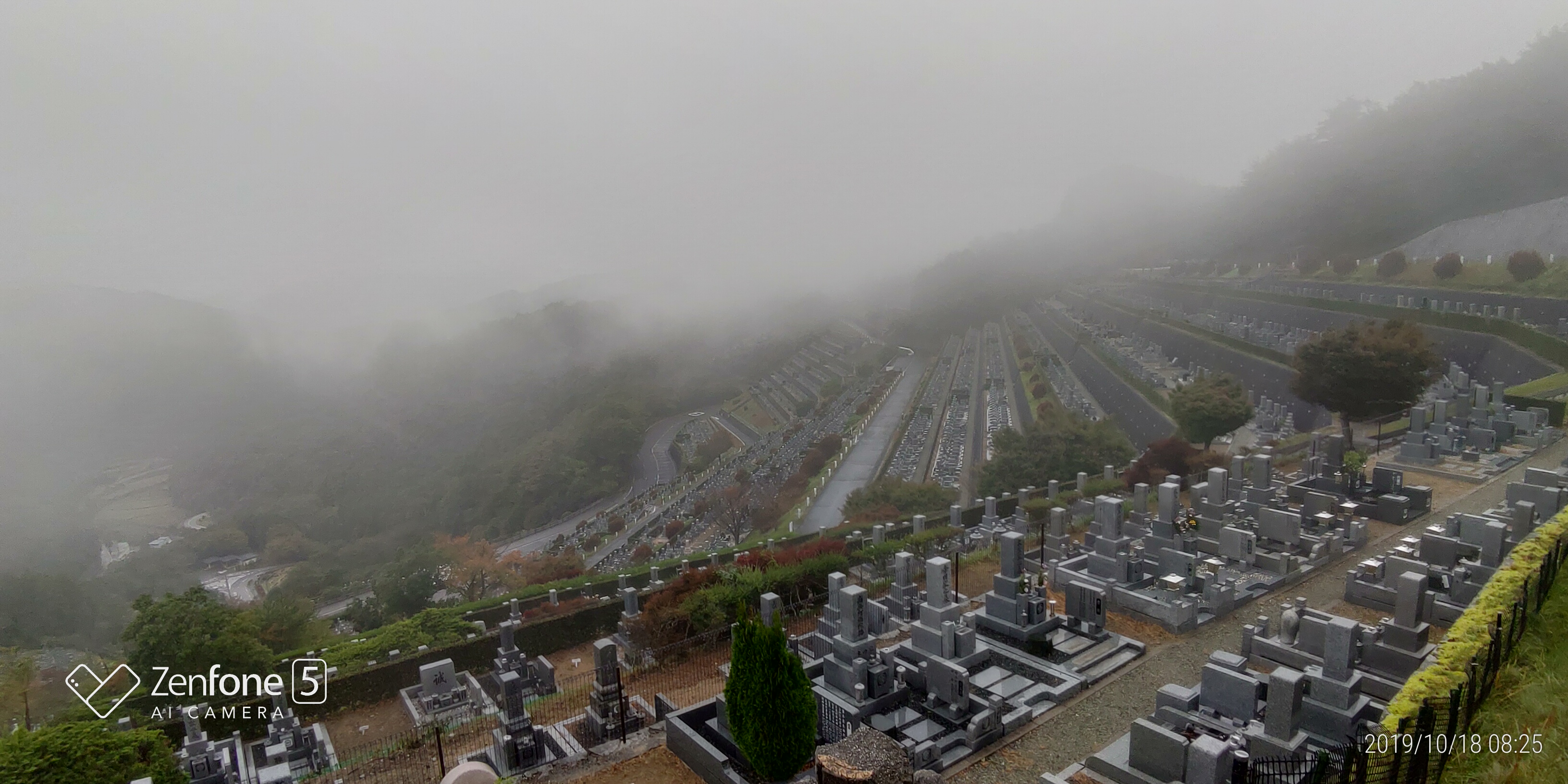 階段墓域・7区3番上段駐車場～風景