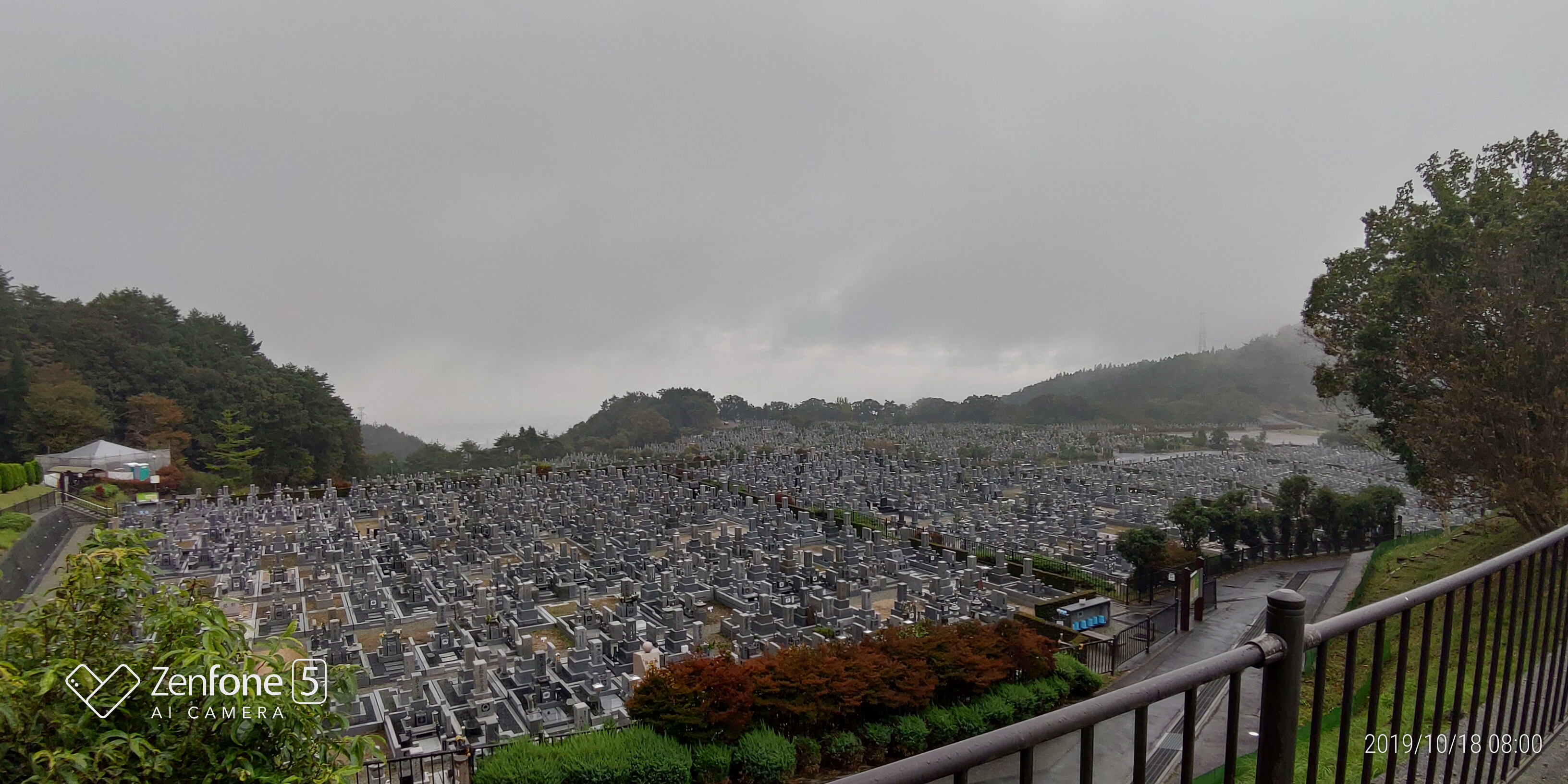 11区1番場所から園内南西風景