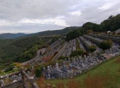 階段墓所・7区3番上段駐車場～風景