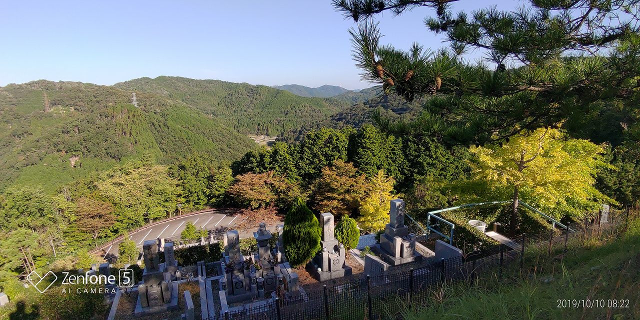 階段墓域・3番枝道～6区4番風景