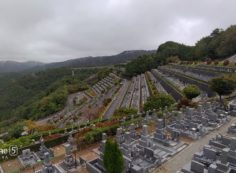 階段墓域・7区3番上段駐車場から風景