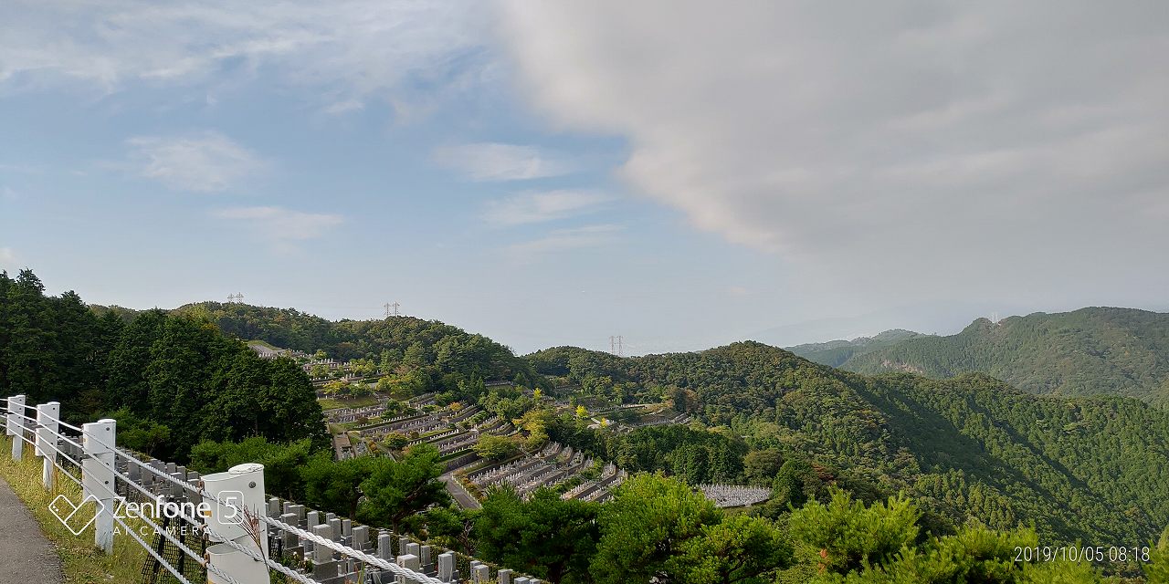 階段墓所・8区4/5番枝道～風景