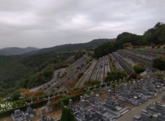 階段墓域・7区3番上段駐車場～風景