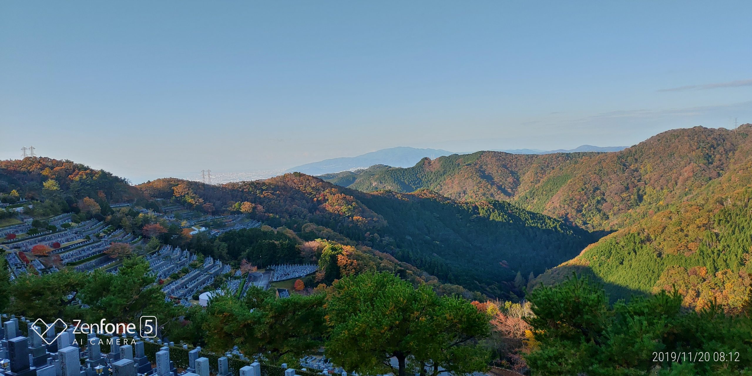 8区4/5番枝道から風景