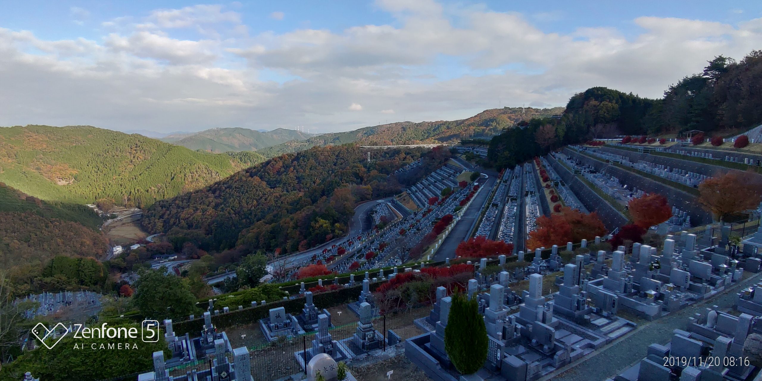 7区3番上段駐車所場からの風景