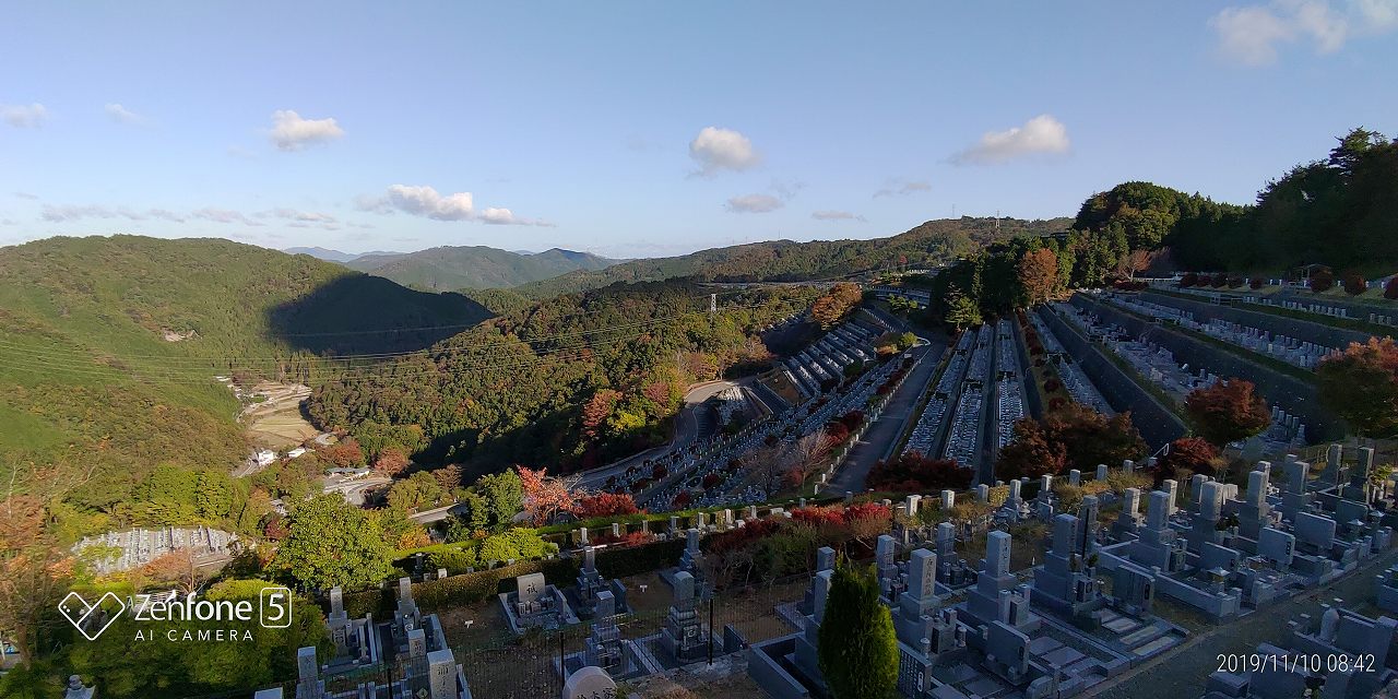 階段墓域・7区3番墓所上段駐車場~