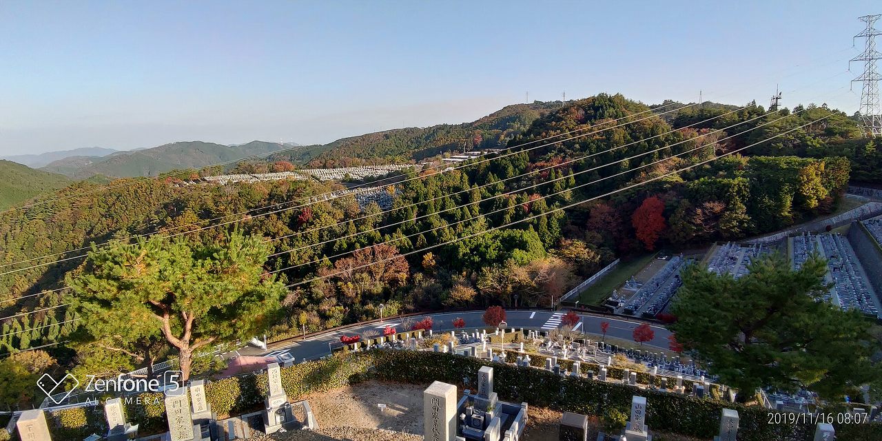 8区4番枝道駐車場から風景