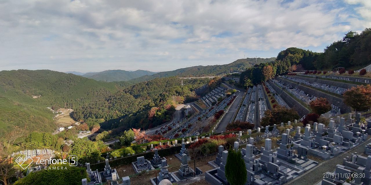 7区3番上段駐車場からの風景