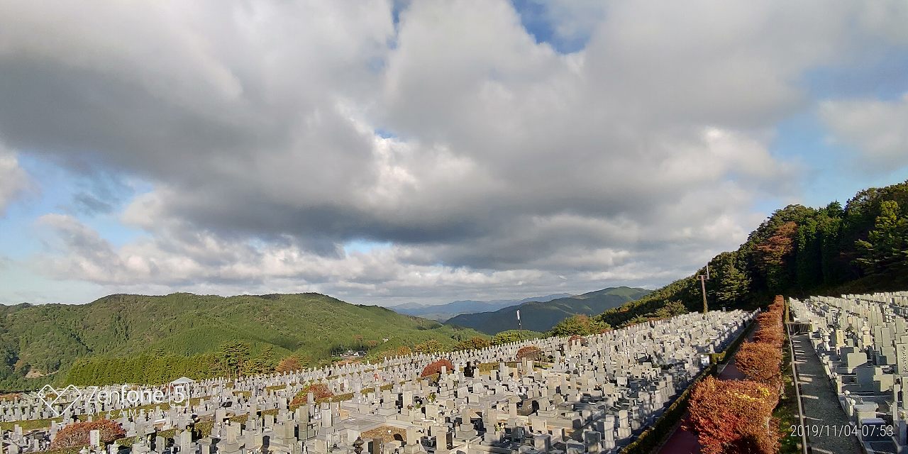 一般墓域・11区7番墓所から北向き風景