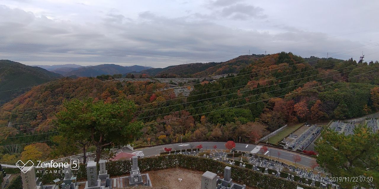 8区4番枝道駐車場からの風景