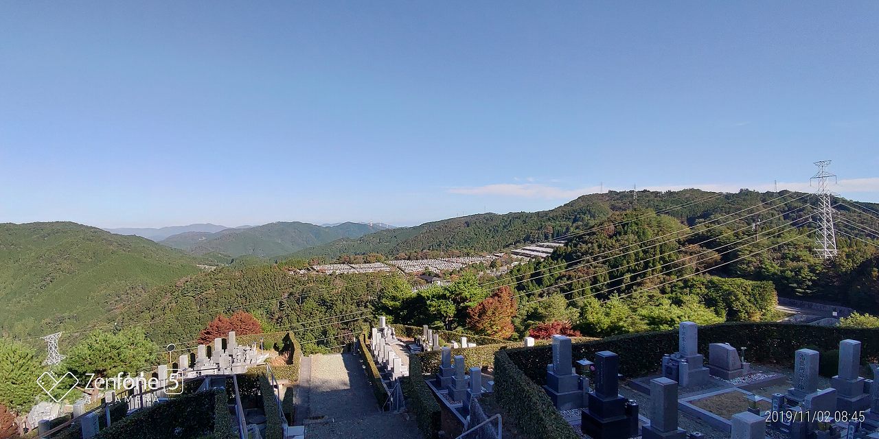 階段墓域・8区5番あずま家～風景