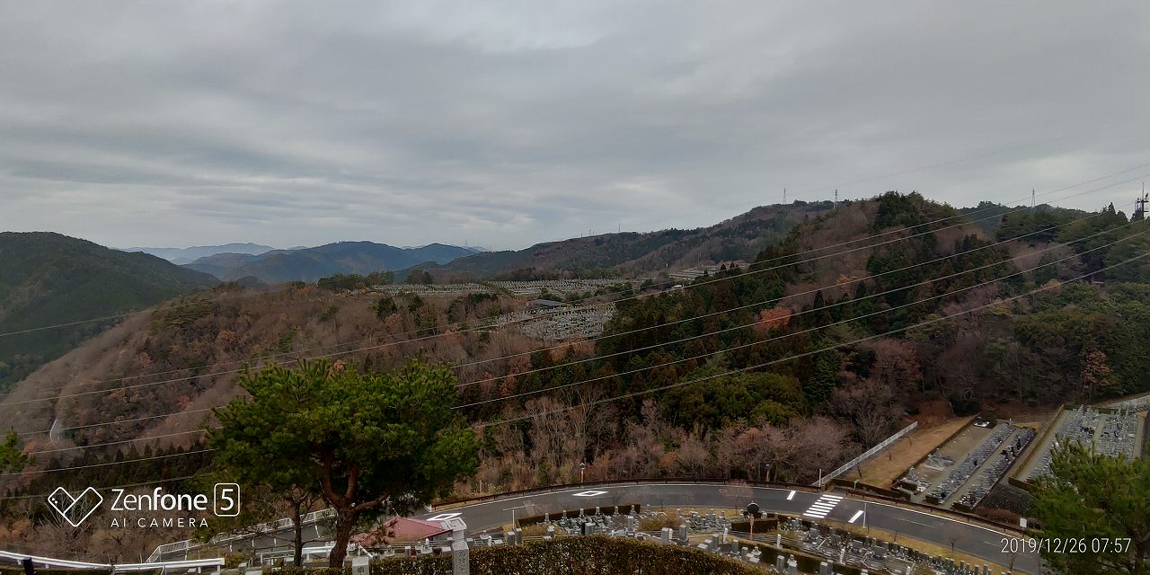 8区4番枝道駐車場からの風景