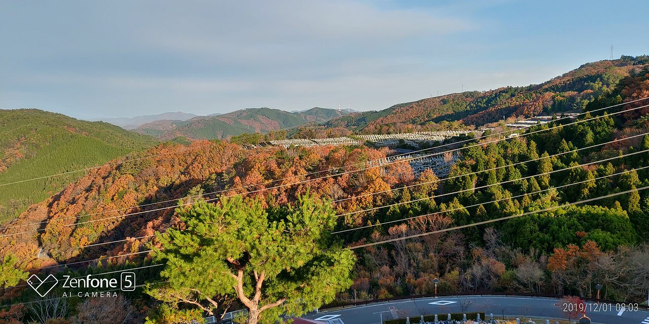 8区4番枝道駐車場からの風景