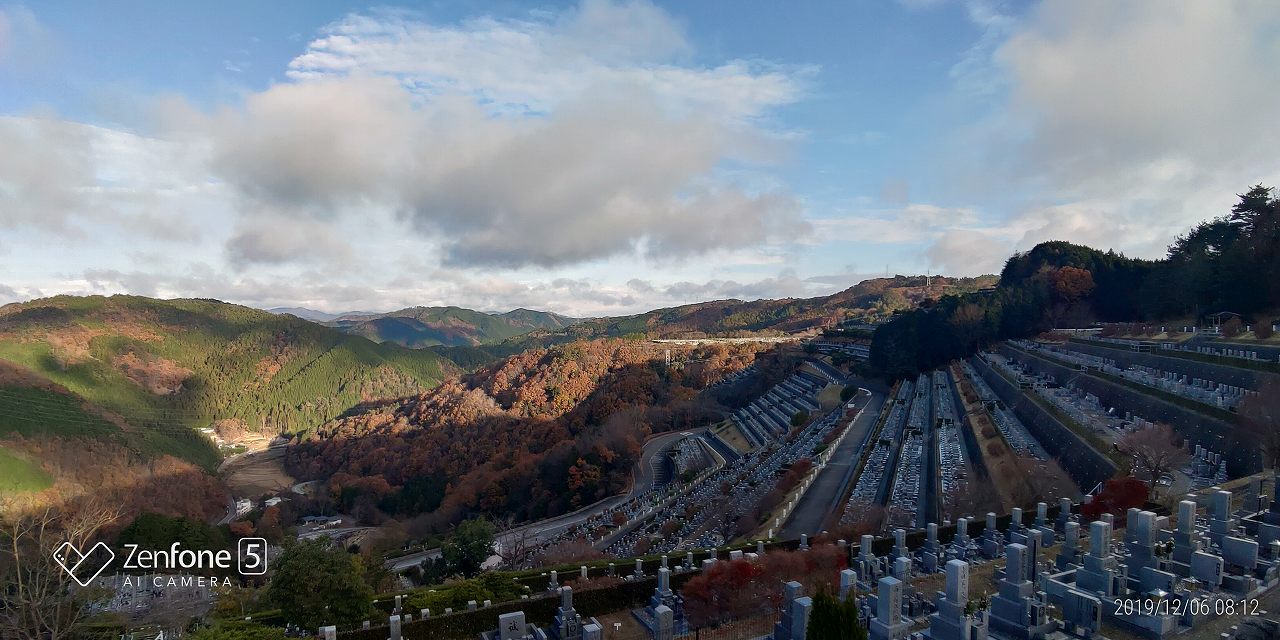 7区3番上段駐車場から北向き風景