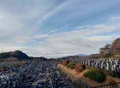 11区4番墓所から西宮神戸市街風景