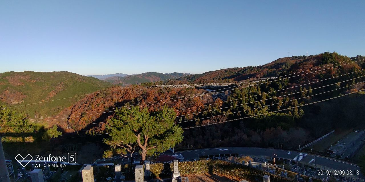 8区4番枝道駐車場からの風景