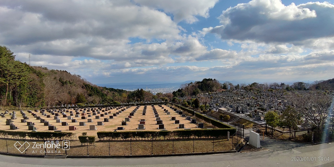 1区芝生墓域風景