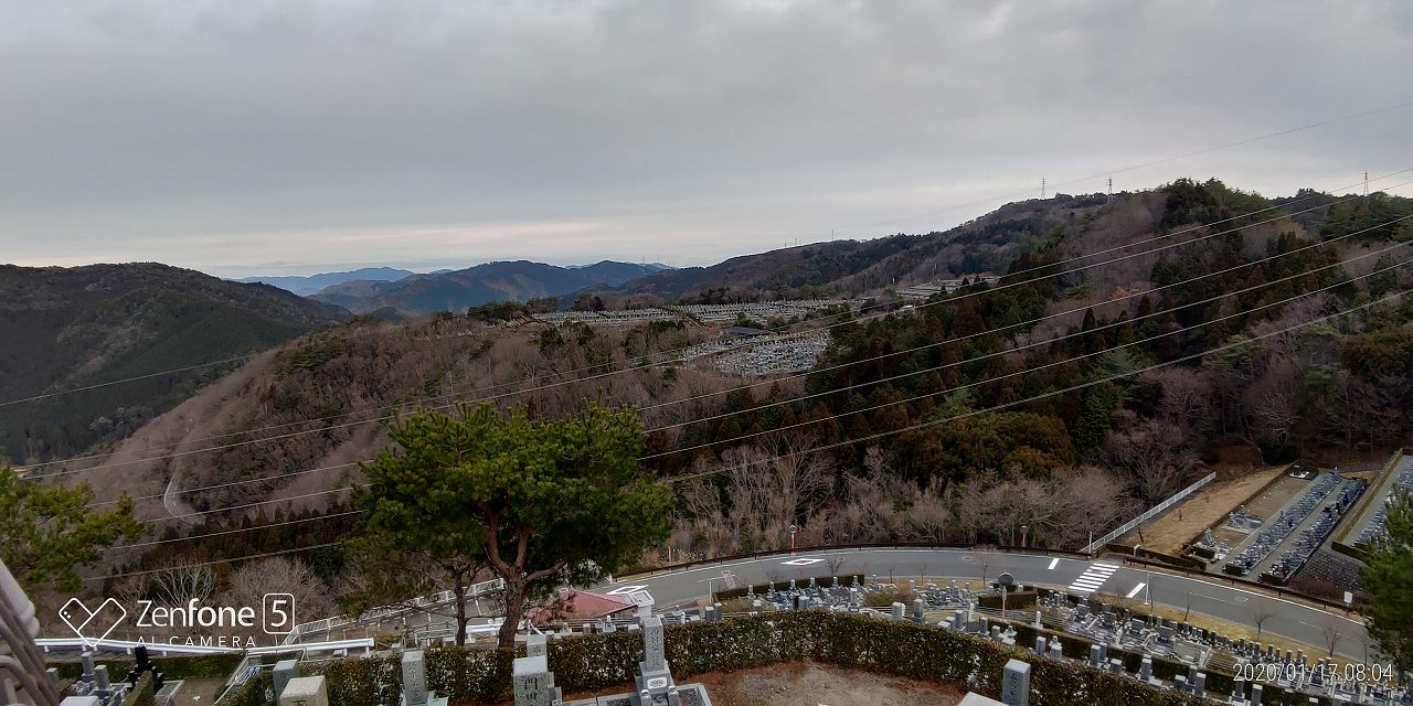 8区4番枝道駐車場から風景（北方向）