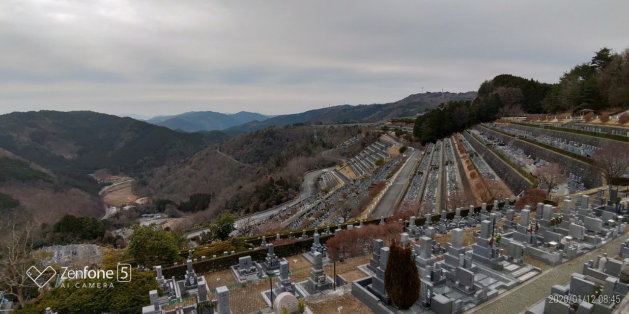 7区3番上段駐車場からの風景