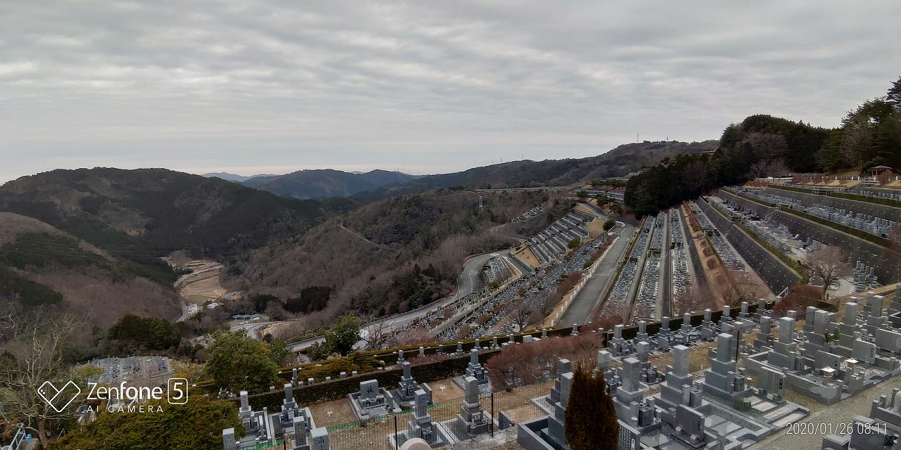 7区3番上段駐車場からの風景