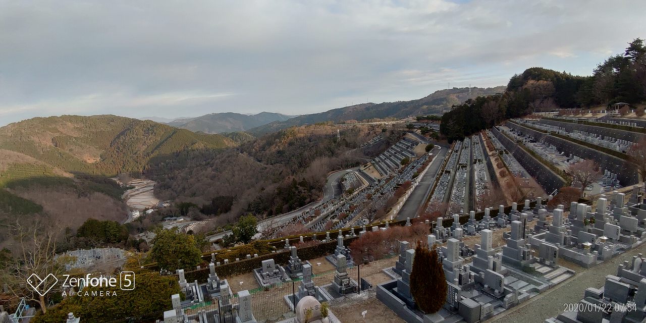 7区3番上段駐車場からの風景