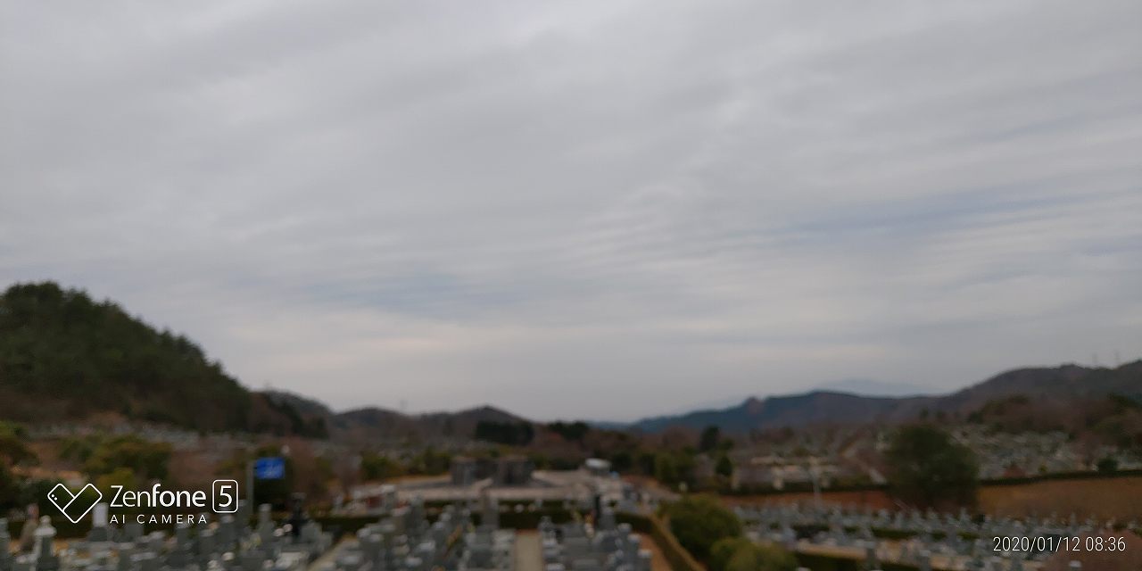 11区7番墓所から園内風景（南西方向）