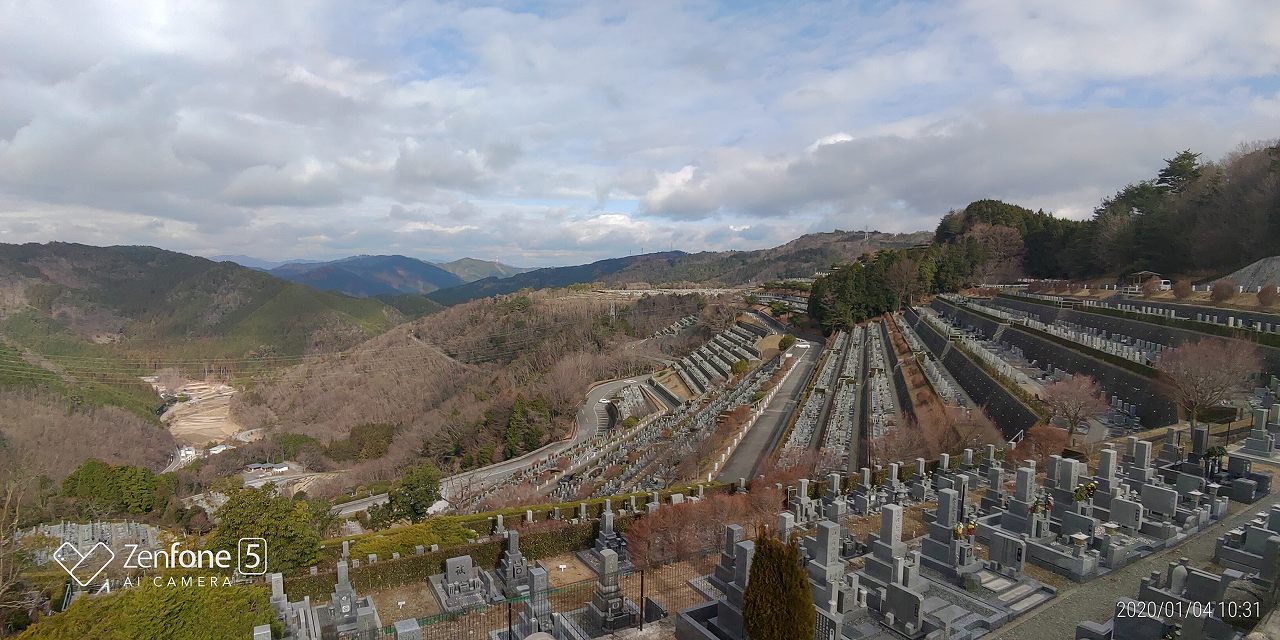 7区3番上段駐車所場からの風景