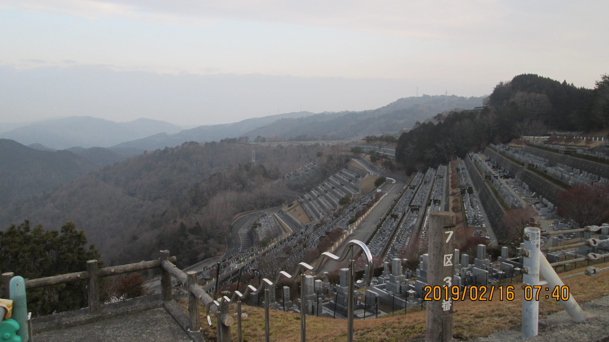 7区3番上段駐車場からの風景