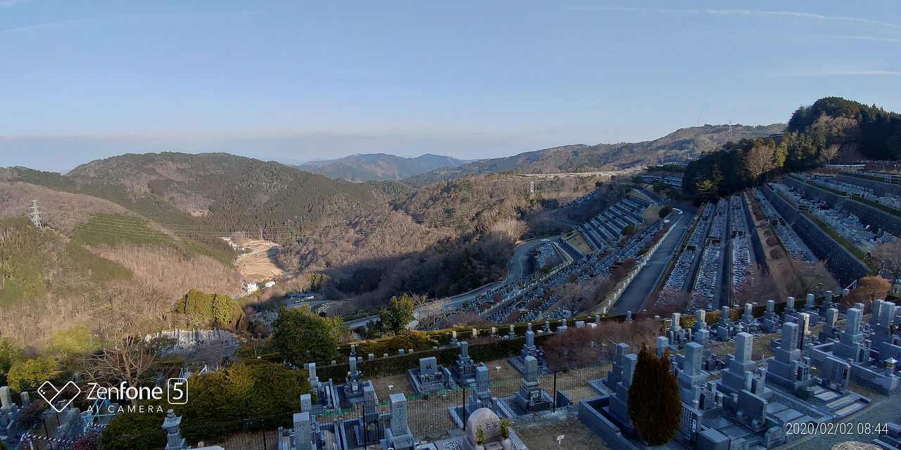 7区3番上段駐車場からの風景